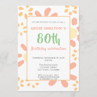 Geburtstagsparty Floral Motivierend Funny