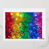 Geburtstagsparty Folie Einladungspostkarte (Rückseite)