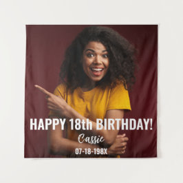 Geburtstagsparty Foto 18. oder anderer Geburtstag Wandteppich