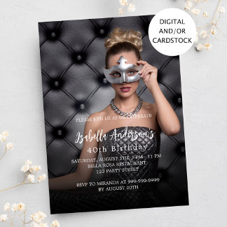 Geburtstagsparty Foto Einladung