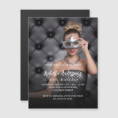 Geburtstagsparty Foto Luxus Magneteinladung (Vorne/Hinten)