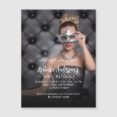 Geburtstagsparty Foto Luxus Magneteinladung (Vorderseite)