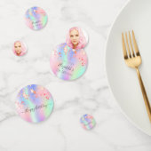 Geburtstagsparty Foto Regenbogen-holografische Sta Konfetti (Gruppe)