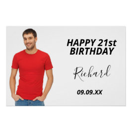 Geburtstagsparty Foto Typ Empfang Poster