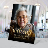 Geburtstagsparty Foto Willkommen Sockelschild