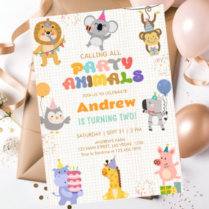 Geburtstagsparty für alle Tierfreunde Einladung