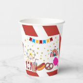 Geburtstagsparty für den Custom Carnival Pappbecher (Rückseite)