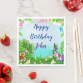 Geburtstagsparty für Hunde und Pferde Serviette (Beispiel)