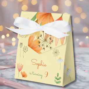 Geburtstagsparty für Katzen und Blume Geschenkschachtel