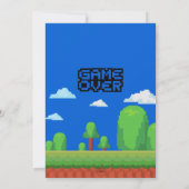 Geburtstagsparty für Level Up-Gamer Einladung (Rückseite)