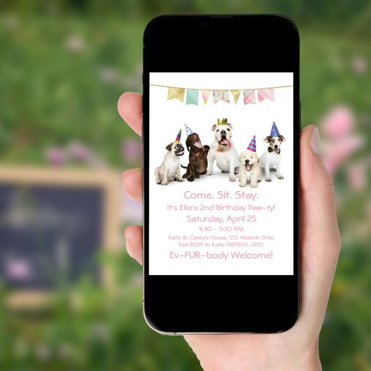 Geburtstagsparty für Mädchen Einladung