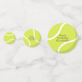 Geburtstagsparty für Sporttennis Konfetti (Rückseiten)