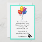 Geburtstagsparty für vier Freunde einladen Feiertagskarte (Rückseite)