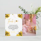 Geburtstagsparty Geburtstag Geburtstag Dankeschön  Einladung (Stehend Vorderseite)