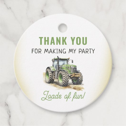 Geburtstagsparty Geschenkanhänger (Vorderseite)