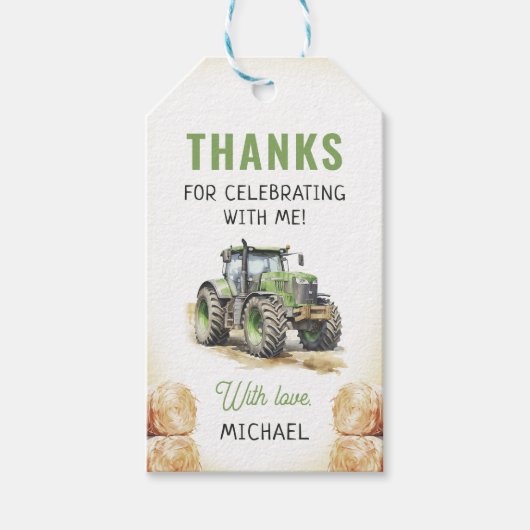 Geburtstagsparty Geschenkanhänger (Vorderseite)