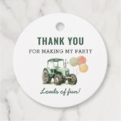 Geburtstagsparty Geschenkanhänger (Vorderseite)