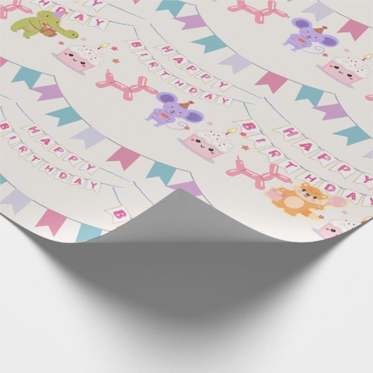 Geburtstagsparty Geschenkpapier (Ecke)