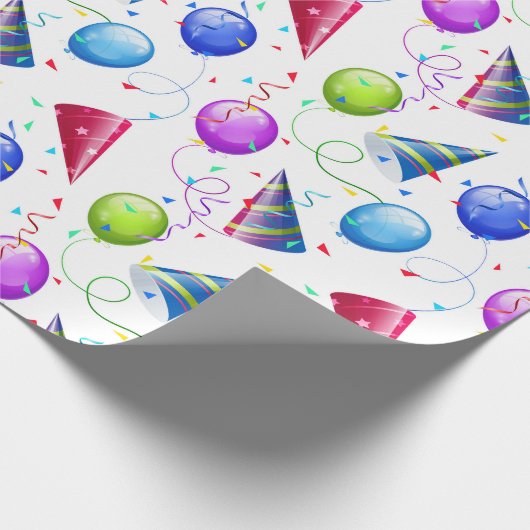 Geburtstagsparty Geschenkpapier (Ecke)