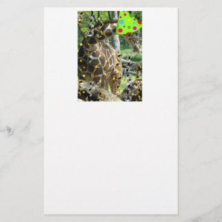Geburtstagsparty Giraffe Briefpapier