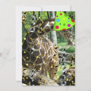 Geburtstagsparty Giraffe Einladung