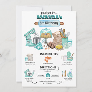 Geburtstagsparty Giro Kochen Geburtstagsparty Einladung