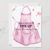 Geburtstagsparty Giro Kochen Geburtstagsparty Einladung (Rückseite)