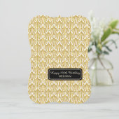 Geburtstagsparty Glam Great Gatsby Style Einladung (Stehend Vorderseite)