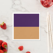 Geburtstagsparty Gold & Royal Lila Strip Serviette (Beispiel)