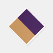 Geburtstagsparty Gold & Royal Lila Strip Serviette (Ecke)