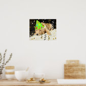 Geburtstagsparty Golden Retriever Poster (Küche)