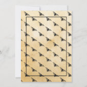 Geburtstagsparty Gothic Frame Einladung Halloween (Rückseite)