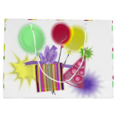 Geburtstagsparty Große Geschenktüte (Rückseite)