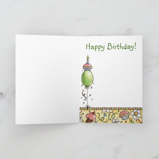 Geburtstagsparty - Grußkarte Karte (Innenseite)