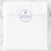 Geburtstagsparty Gunst Sticker (Lila/grau) (Tasche)