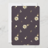 Geburtstagsparty Hübsch rustikal floral Einladung (Rückseite)