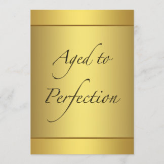 Geburtstagsparty im Alter bis zur Perfektion Einladung