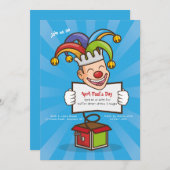 Geburtstagsparty im April Einladung (Vorne/Hinten)