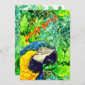 Geburtstagsparty im Dschungel Einladung (Vorne/Hinten)