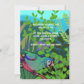 Geburtstagsparty im Dschungel Einladung (Rückseite)