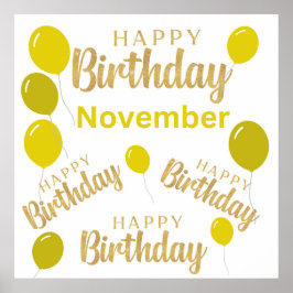 Geburtstagsparty im November Poster