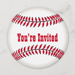Geburtstagsparty in Gestalt eines Baseballs Einladung