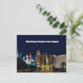 Geburtstagsparty in Las Vegas Postkarte (Stehend Vorderseite)