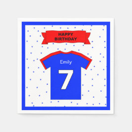 Geburtstagsparty individuelle Name für Jungen und  Serviette