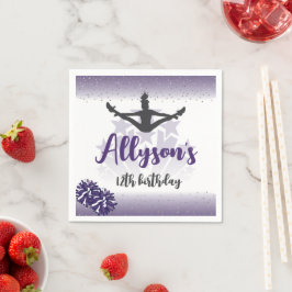 Geburtstagsparty, jedes Alter Lila Serviette