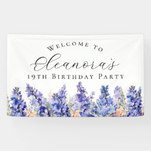 Geburtstagsparty Juli Geburtstagsfeier Blume Willk Banner