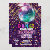 Geburtstagsparty Kids Custom Einladung (Vorne/Hinten)