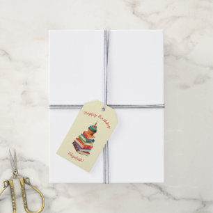 Geburtstagsparty Kinder lesen Geschenkanhänger