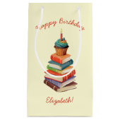 Geburtstagsparty Kinder lesen Kleine Geschenktüte (Vorderseite)