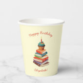 Geburtstagsparty Kinder lesen Pappbecher (Vorderseite)